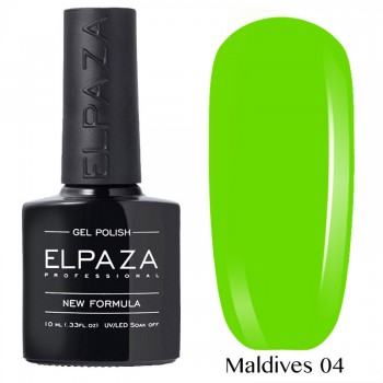 Гель-лак Elpaza Neon Collection неоновая серия 10мл MALDIVES 04 неоновые