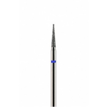 Фреза алмазная конусная заостренная тонкая синяя средняя зернистость диаметр 2,1 мм (021) ИГЛА