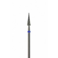 Фреза алмазная конусная заостренная тонкая синяя средняя зернистость диаметр 2,3 мм (023) ИГЛА