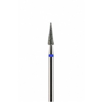 Фреза алмазная конусная заостренная тонкая синяя средняя зернистость диаметр 2,5 мм (025) ИГЛА
