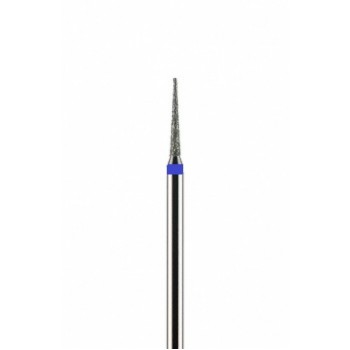 Фреза алмазная конусная заостренная тонкая синяя средняя зернистость диаметр 1,6 мм (016) ИГЛА