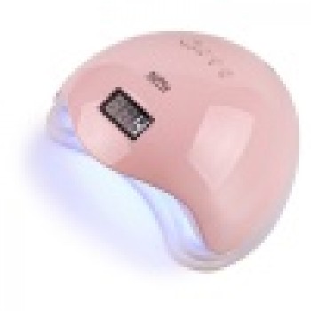 Лампа для гель лака и геля гибридная UV/LED Sun5 48 Вт с ЖК дисплеем Розовая Pink