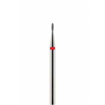 Фреза алмазная почковидная красная мелкая зернистость диаметр 1,2 мм (012) почка