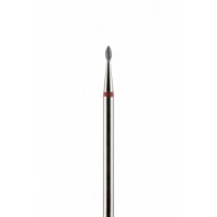 Фреза алмазная почковидная красная мелкая зернистость диаметр 1,4 мм (014) почка