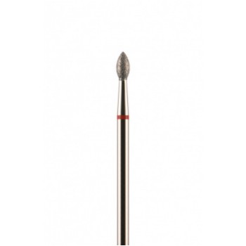 Фреза алмазная почковидная красная мелкая зернистость диаметр 2,5 мм (025) почка