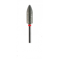 Фреза алмазная пуля красная мелкая зернистость диаметр 5,0 мм (050)