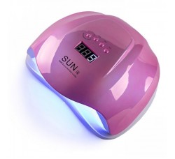 Лампа гибридная для гель лака и геля UV/LED SUNX 54 Вт с ЖК дисплеем Зеркально Розовая Mirror Pink