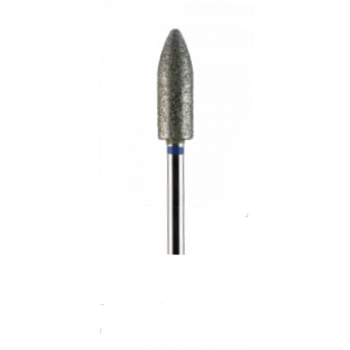 Фреза алмазная пуля синяя средняя зернистость диаметр 5,0 мм (050)