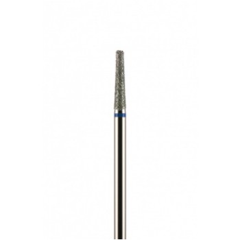 Фреза алмазная конусная усеченная синяя средняя зернистость диаметр 2,1 мм (021)