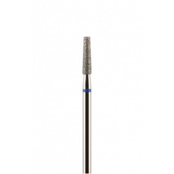 Фреза алмазная конусная усеченная синяя средняя зернистость диаметр 2,3 мм (023)