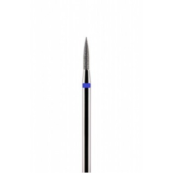 Фреза алмазная цилиндрическая стрельчатый конец синяя средняя зернистость диаметр 1,2 мм (012)  
