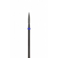 Фреза алмазная цилиндрическая стрельчатый конец синяя средняя зернистость диаметр 1,6 мм (016)  