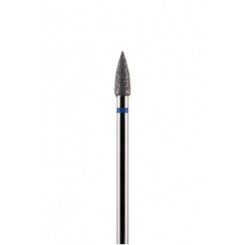 Фреза алмазная цилиндрическая стрельчатый конец синяя средняя зернистость диаметр 3,3 мм (033)  